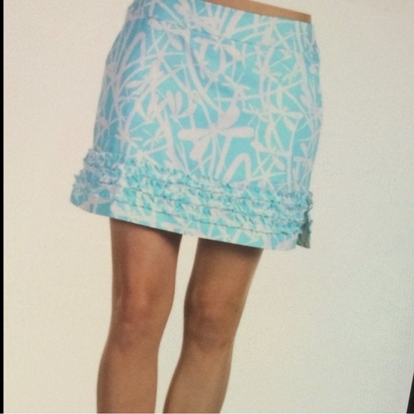 LILLY PULITZER Magnolia Skort Skirt Light My Fire Dragonfly Print Shorely Blue - Picture 12 of 12